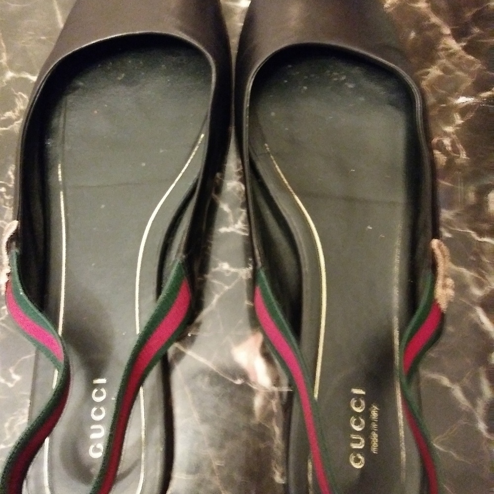 Authentic Gucci sling back flats